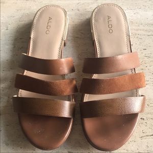Aldo brown sandals